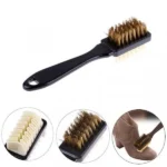 Double-Sided Shoes Cleaning Brush – Stiff & Soft Bristle Sneaker & Boot Scrubber | Multipurpose Shoe Cleaner for Leather, Canvas & Sports Shoes