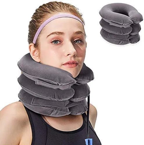 Neck Traction Device Effective and Fast Relief Neck Pain Inflatable Neck Stretcher Collar Device