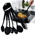 6 Pcs Nonstick Spatula Soup SpoonTurner, Ladle,Serving Spoon, Nylon Heat-Resistant Nonstick Spoon, Kitchen Cooking Utensil Tools