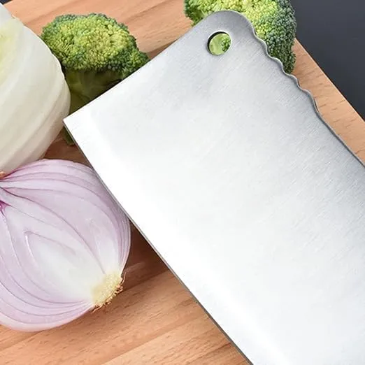 8 in 1 Piece Knife Set - Includes 3 Vegetable and Fruit Knives, 2 Meat Knives, 1 Scissor, 1 Knife Sharpener, and 1 Peeler - Stainless Steel Kitchen Knife Set