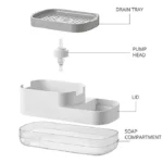 3 in 1 Soap Dispenser with Sponge Holder