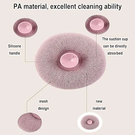 Bath Sponge Cleaning Brush with Long Handle