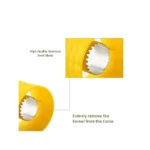 Corn Stripper Corn Seeds Remover Cutter with Container Unbreakable Plastic Pack of 1, Multi-Color