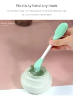 Face Mask Brush Double-Head Silicone Face Mask Brush 2-in-1