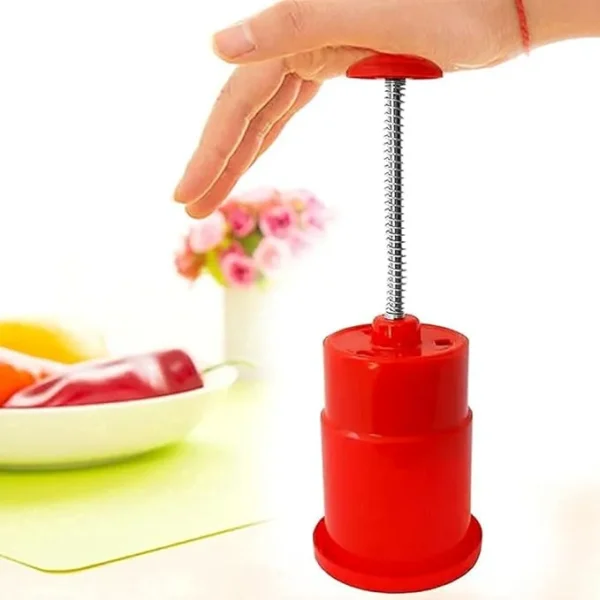 Hand Press Onion Chopper | Manual Onion and Vegetable Cutter with Stainless Steel Blades | Compact and Portable Food Processor for Quick Dicing and Slicing Brand: Airovia