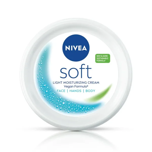NIVEA Soft Light Moisturizer, 300 ml, for Face, Hand & Body