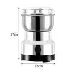 Stainless Steel Electric Dried Spice and Coffee Grinder, Grinder and Chopper Crusher for Home