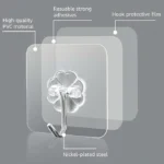 10 pcs Wall Hooks for Hanging Strong Sticker Sticky Plastic Self Adhesive Heavy Duty Home Kitchen Bathroom Key Hanger Frame Holder