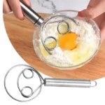 Kitchen Stainless Steel Dough Flour Whisk