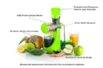 Mini Portable Juicer Machine Juicer Hand Juicer for Fruits and Vegetables with Steel Handle Vacuum Locking System,Shake,Fruit Juicer Machine for All Fruits (Multi) 1PC