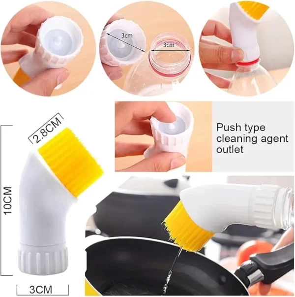 Small Window Cleaning Brush – Glass & Window Scrubber with Soft Bristles