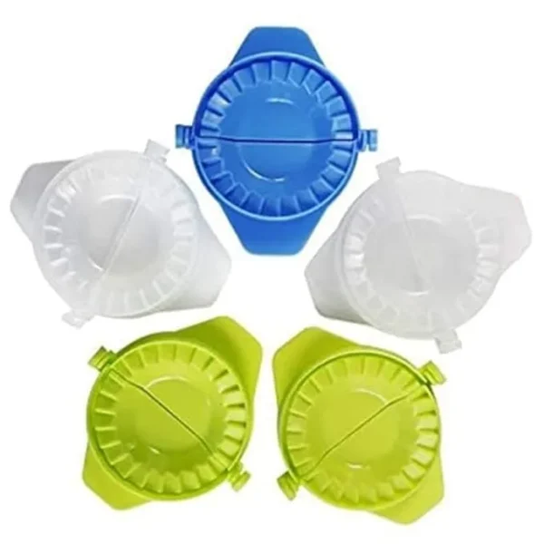 Plastic Momos Maker Garijalu Maker Tool Gujiya Maker Device Easy Mould Machine Cooking Tool (Multicolor) (1 Piece)