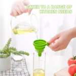 Kitchen Funnel Set Premium Food Grade Silicone Collapsible Funnel for Filling Bottles,Transferring Liquid, Powder Transfer Small Funnel (1 PCS)