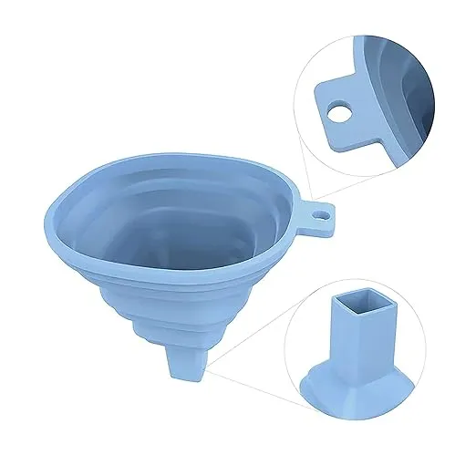 Kitchen Funnel Set Premium Food Grade Silicone Collapsible Funnel for Filling Bottles,Transferring Liquid, Powder Transfer Small Funnel (1 PCS)