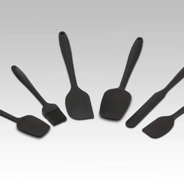 6 Pcs Made of 100% Food Grade Silicone One Piece Design Seamless Heat-Resistant Spatula Perfect for Spatula Cooking, Baking and Mixing