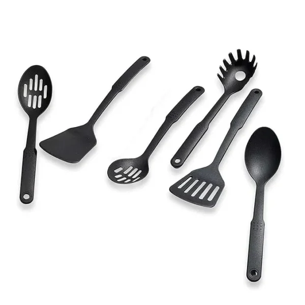 6 Pcs Nonstick Spatula Soup SpoonTurner, Ladle,Serving Spoon, Nylon Heat-Resistant Nonstick Spoon, Kitchen Cooking Utensil Tools
