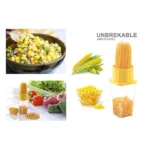 Corn Stripper Corn Seeds Remover Cutter with Container Unbreakable Plastic Pack of 1, Multi-Color