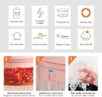 250ML Electric Mini Garlic and Meat Chopper | Portable Food Processor with Stainless Steel Blades for Quick Chopping of Vegetables, Fruits, Nuts, and More