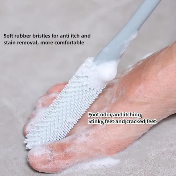 Foot Toe Cleaning Brush – Soft Bristle Scrubber for Feet, Toes & Nails | Shower Foot Cleaner for Dead Skin Removal, Exfoliating & Massage