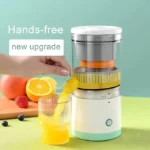 Rechargeable Automatic Citrus Press Juicer with USB Charging, Orange Juicer Mosambi sweetlime squeezer Wireless Portable Electric Fruits Juicer Blender for Travel & Kitchen Purpose 1PC