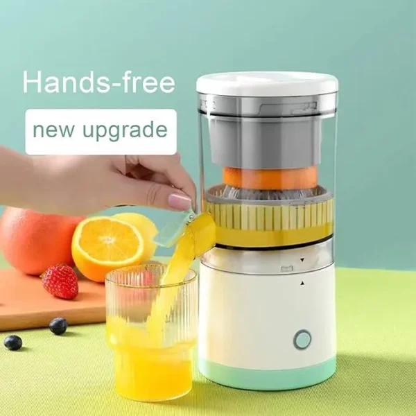 Rechargeable Automatic Citrus Press Juicer with USB Charging, Orange Juicer Mosambi sweetlime squeezer Wireless Portable Electric Fruits Juicer Blender for Travel & Kitchen Purpose 1PC