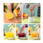 Rechargeable Automatic Citrus Press Juicer with USB Charging, Orange Juicer Mosambi sweetlime squeezer Wireless Portable Electric Fruits Juicer Blender for Travel & Kitchen Purpose 1PC