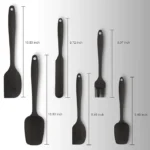 6 Pcs Made of 100% Food Grade Silicone One Piece Design Seamless Heat-Resistant Spatula Perfect for Spatula Cooking, Baking and Mixing