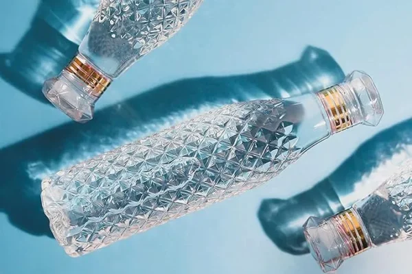 Diamond Water Bottle 1 Litre, Plastic Fridge Water Bottle Set, Ideal for Office, Sports, School,Travelling, Gym, Yoga (3 Pcs)