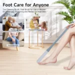Foot Toe Cleaning Brush – Soft Bristle Scrubber for Feet, Toes & Nails | Shower Foot Cleaner for Dead Skin Removal, Exfoliating & Massage