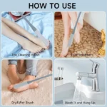 Foot Toe Cleaning Brush – Soft Bristle Scrubber for Feet, Toes & Nails | Shower Foot Cleaner for Dead Skin Removal, Exfoliating & Massage