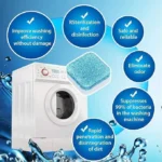 10 Pcs Washing Machine Deep Cleaner Tablet for Washing Machines Front and Top Load Machine