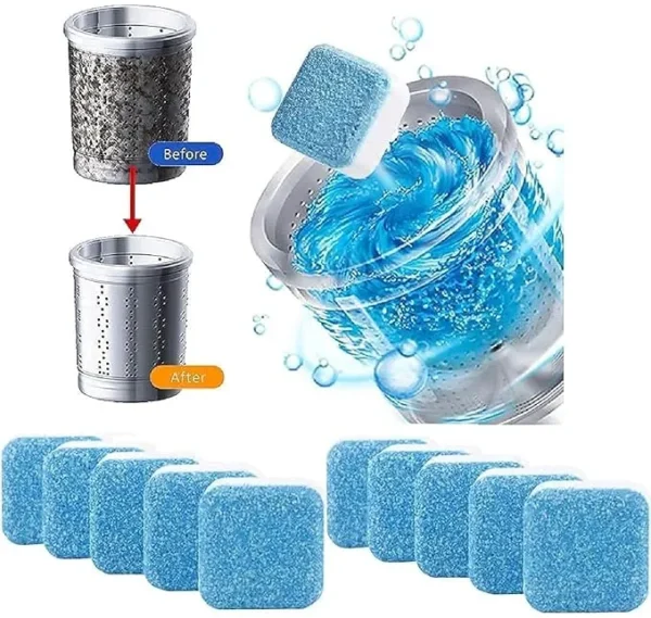 10 Pcs Washing Machine Deep Cleaner Tablet for Washing Machines Front and Top Load Machine
