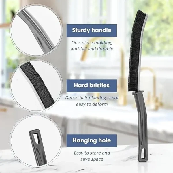 3 Pcs Mini Gap Cleaning Brush Hard Bristle Gap Brush for Cleaning Multipurpose