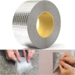 Leakage Repair Waterproof Tape for Pipe Leakage Roof Water Leakage Solution Aluminium Foil Tape Waterproof Adhesive Tape Sealing Duct Rubber Tape for Leakage (5CM*5Meter)(Pack of 1)