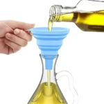 Kitchen Funnel Set Premium Food Grade Silicone Collapsible Funnel for Filling Bottles,Transferring Liquid, Powder Transfer Small Funnel (1 PCS)