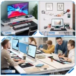 Anti-Slip Keyboard Pad with Office Software Shortcuts Pattern, Clear Extended Large Cheat Sheet Mouse Pad, Large Rubber Base Mice Smooth Cloth Desk Mat, Excel Shortcut Keys Mouse Pad