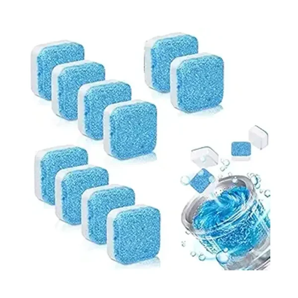 10 Pcs Washing Machine Deep Cleaner Tablet for Washing Machines Front and Top Load Machine