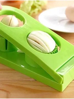 Egg Slicer 2 in 1 Boiled Egg Cutter with Stainless Steel Cutting Wire