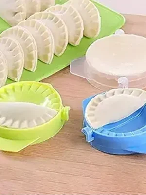 Plastic Momos Maker Garijalu Maker Tool Gujiya Maker Device Easy Mould Machine Cooking Tool (Multicolor) (1 Piece)