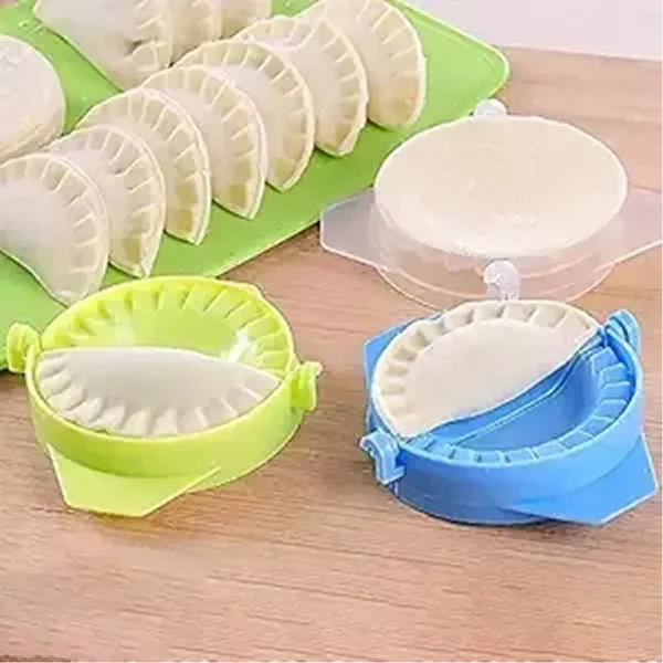Plastic Momos Maker Garijalu Maker Tool Gujiya Maker Device Easy Mould Machine Cooking Tool (Multicolor) (1 Piece)