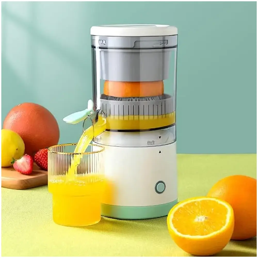 Rechargeable Automatic Citrus Press Juicer with USB Charging, Orange Juicer Mosambi sweetlime squeezer Wireless Portable Electric Fruits Juicer Blender for Travel & Kitchen Purpose 1PC