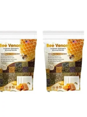 New Bee Venom Foot Patches Stress Relief Detox Patch Solution (1 BOX x 10 Patches)(PACK OF 2)