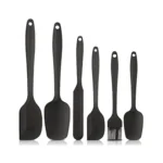 6 Pcs Made of 100% Food Grade Silicone One Piece Design Seamless Heat-Resistant Spatula Perfect for Spatula Cooking, Baking and Mixing