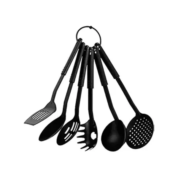 6 Pcs Nonstick Spatula Soup SpoonTurner, Ladle,Serving Spoon, Nylon Heat-Resistant Nonstick Spoon, Kitchen Cooking Utensil Tools