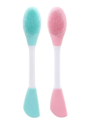 Face Mask Brush Double-Head Silicone Face Mask Brush 2-in-1
