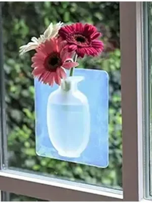 Airovia Wall Hanging Silicone Flower Pot Sticker Plant Rack for Decoration Home Kitchen Office Bathroom