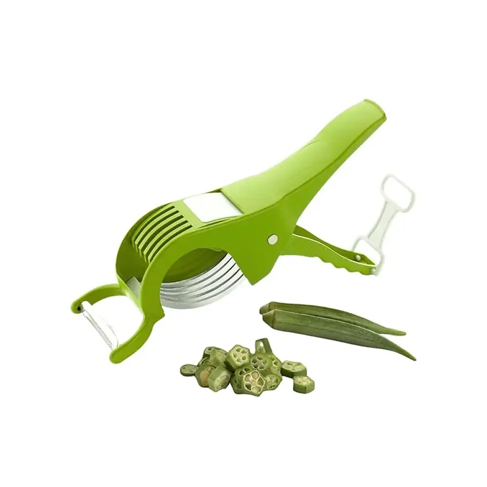 2 in 1 Vegetable Cutter | Versatile Slicing and Dicing Tool for Effortless Food Prep