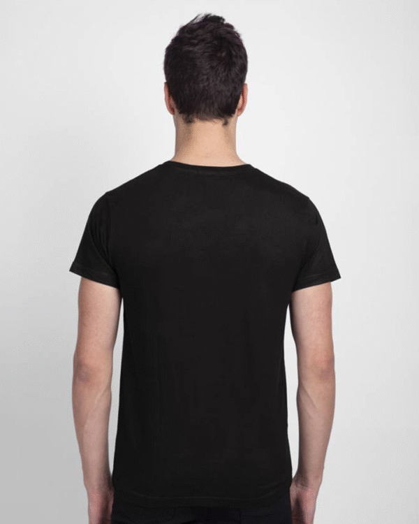Men's Black Lost Mountains Graphic Printed T-shirt