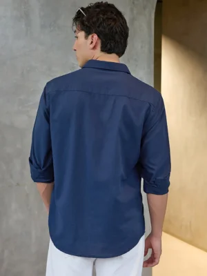 men-s-navy-blue-cotton-linen-shi (3)