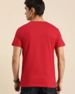 Men's Red Moon Rider Graphic Printed T-shirt
